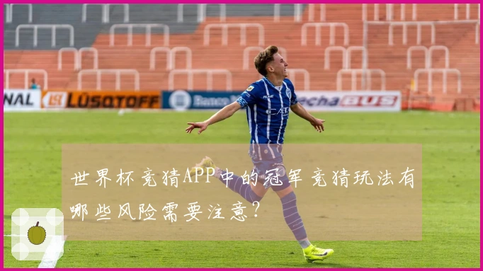 世界杯竞猜APP中的冠军竞猜玩法有哪些风险需要注意？